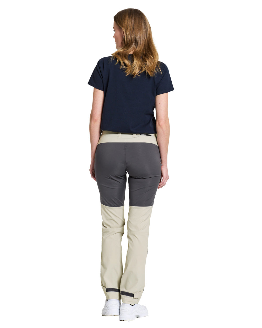 Light Beige coloured Didriksons Womens Pants on White background 