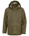 Fog Green Coloured Didriksons Avon Youth Jacket Galon On A White Background #colour_fog-green