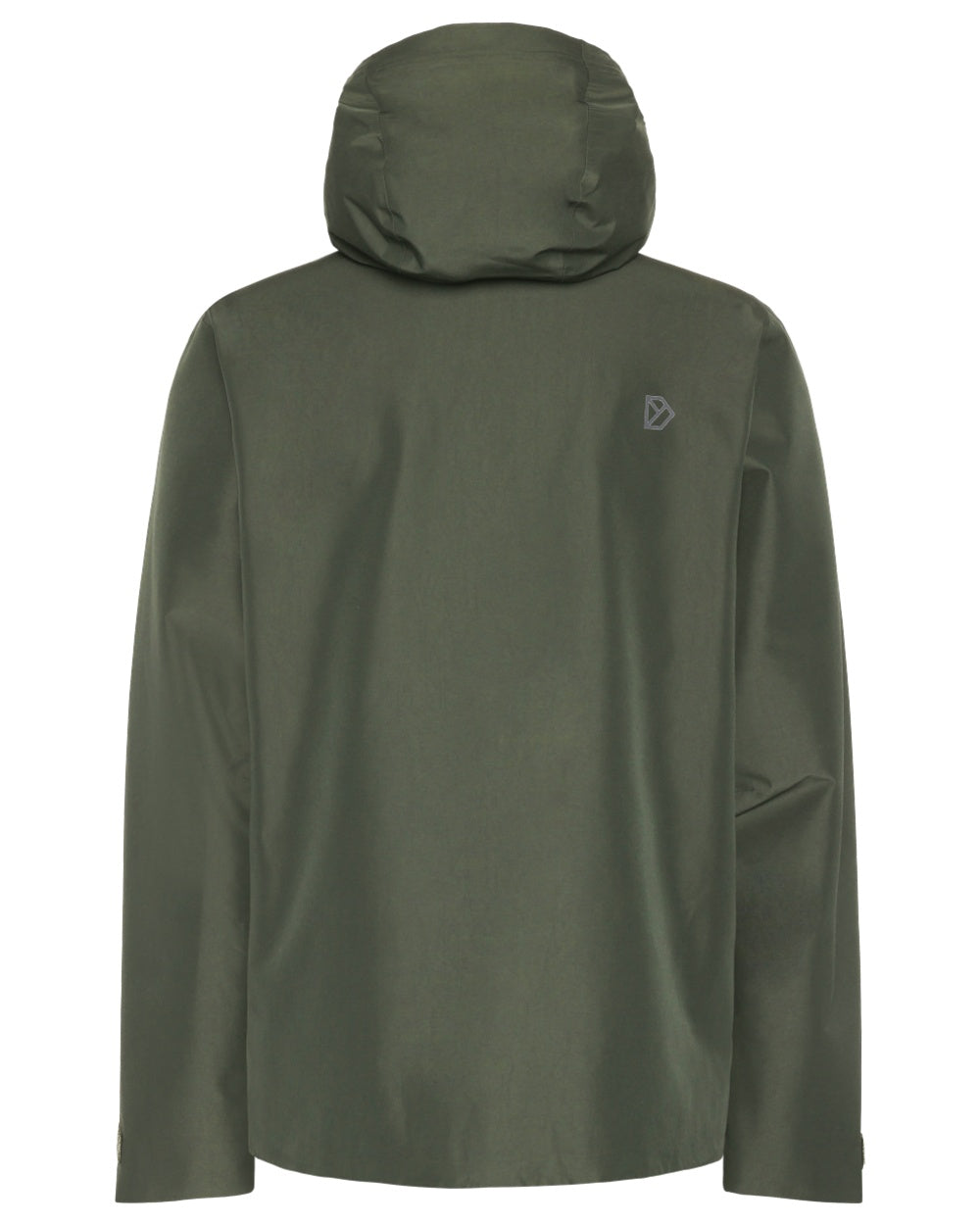 Deep Green Coloured Didriksons Basil Unisex Waterproof Jacket 4 on White Background

