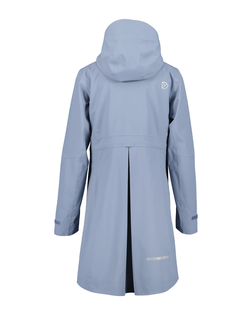 Glacial Blue coloured Didriksons Bea Womens Parka on White background 