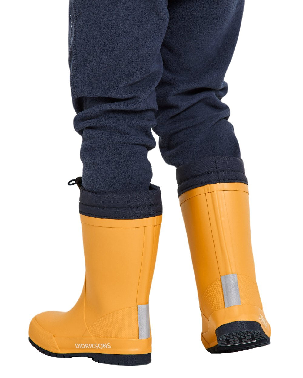 Oat Yellow Coloured Didriksons Childrens Slush Boots On A White Background 