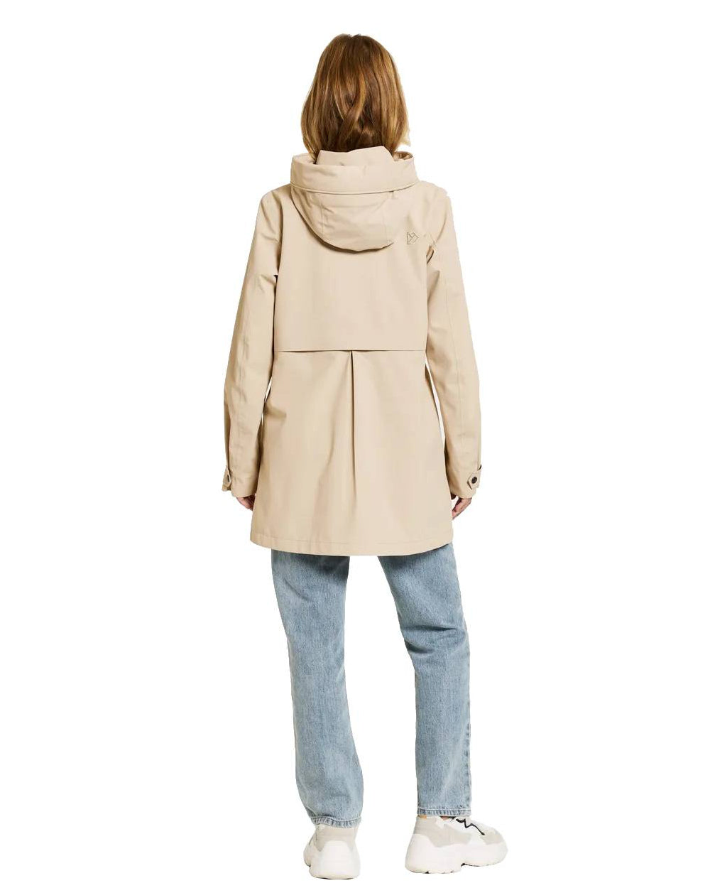 Clay Beige Coloured Didriksons Edith Parka On A White Background 