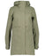 Dusty Olive Coloured Didriksons Edith Parka On A White Background #colour_dusty-olive