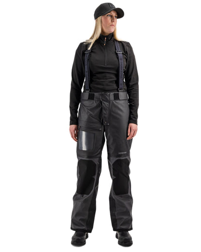 Coal Black Coloured Didriksons Element 2.0 Unisex Pants On A White Background