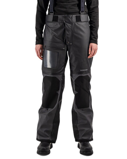 Coal Black Coloured Didriksons Element 2.0 Unisex Pants On A White Background