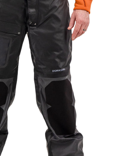 Coal Black Coloured Didriksons Element 2.0 Unisex Pants On A White Background
