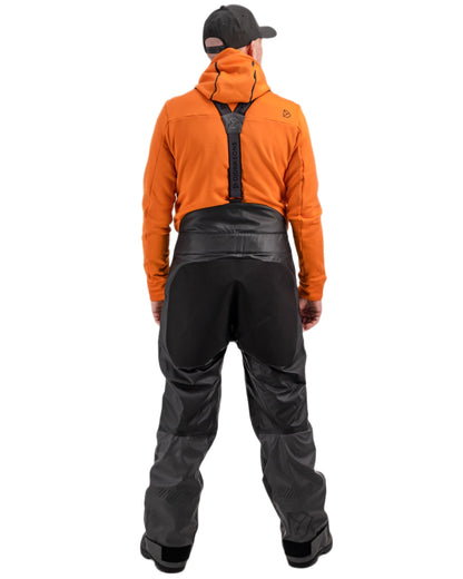 Coal Black Coloured Didriksons Element 2.0 Unisex Pants On A White Background