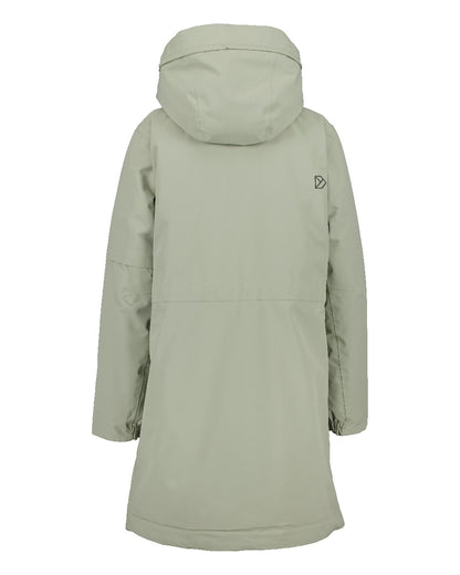 Wilted Leaf Coloured Didriksons Ella Womens Parka 2 On A White Background 