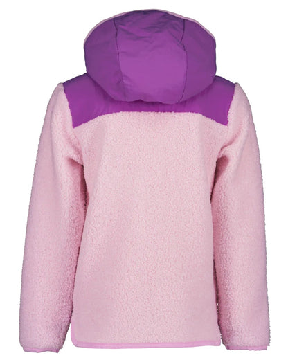 Orchid Pink Coloured Didriksons Exa Childrens Full Zip On A White Background 