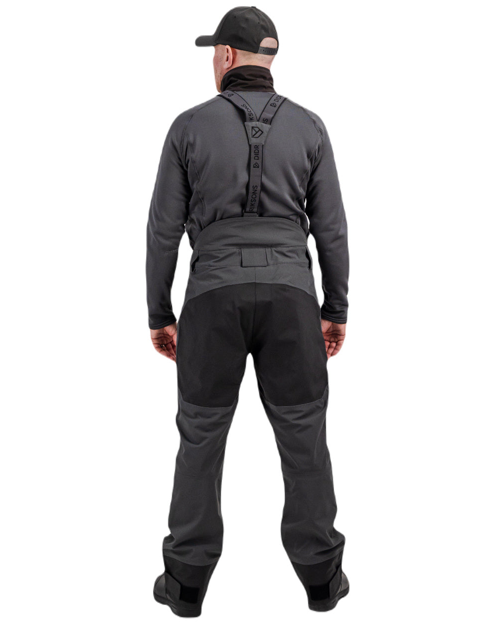 Coal Black Coloured Didriksons Fractus Pant On A White Background