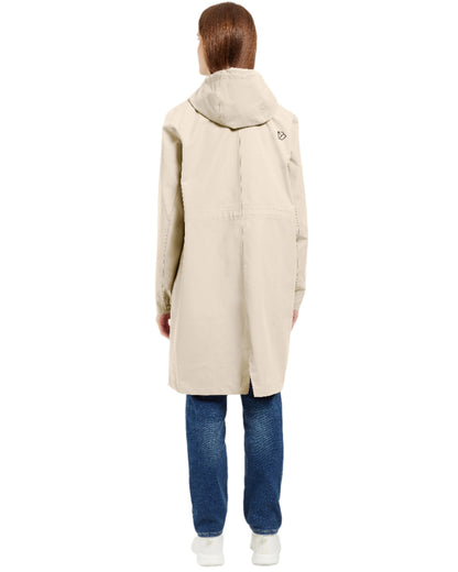 Clay Beige Coloured Didriksons Marta Womens Parka 3 On A White Background 