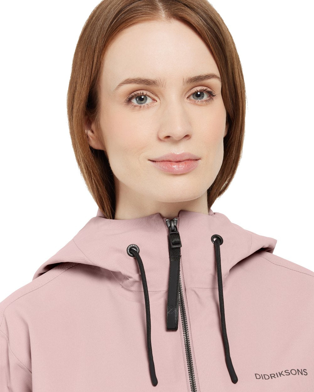 Oyster Lilac Coloured Didriksons Marta Womens Parka 3 On A White Background 