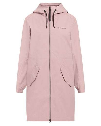 Oyster Lilac Coloured Didriksons Marta Womens Parka 3 On A White Background 