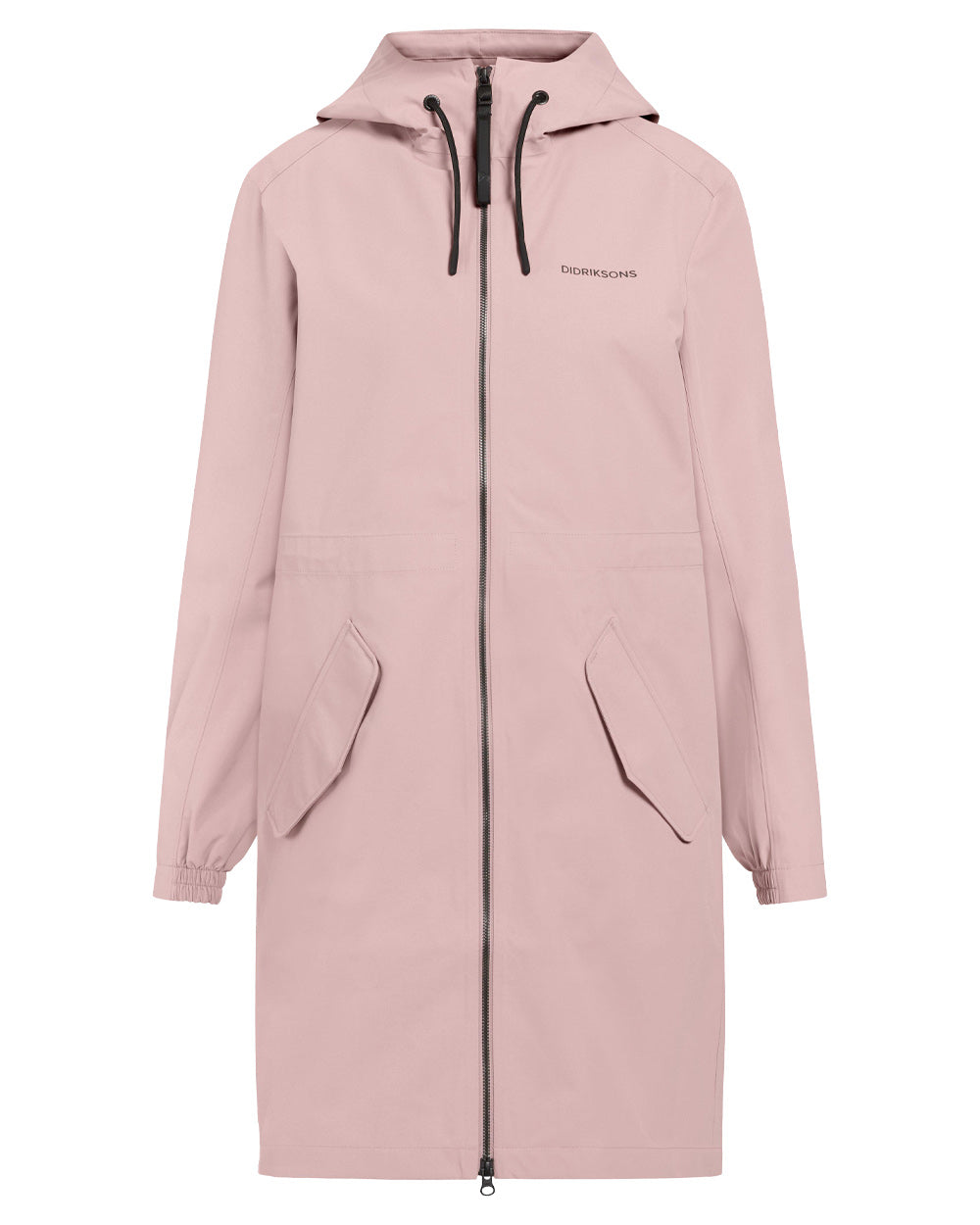 Oyster Lilac Coloured Didriksons Marta Womens Parka 3 On A White Background 