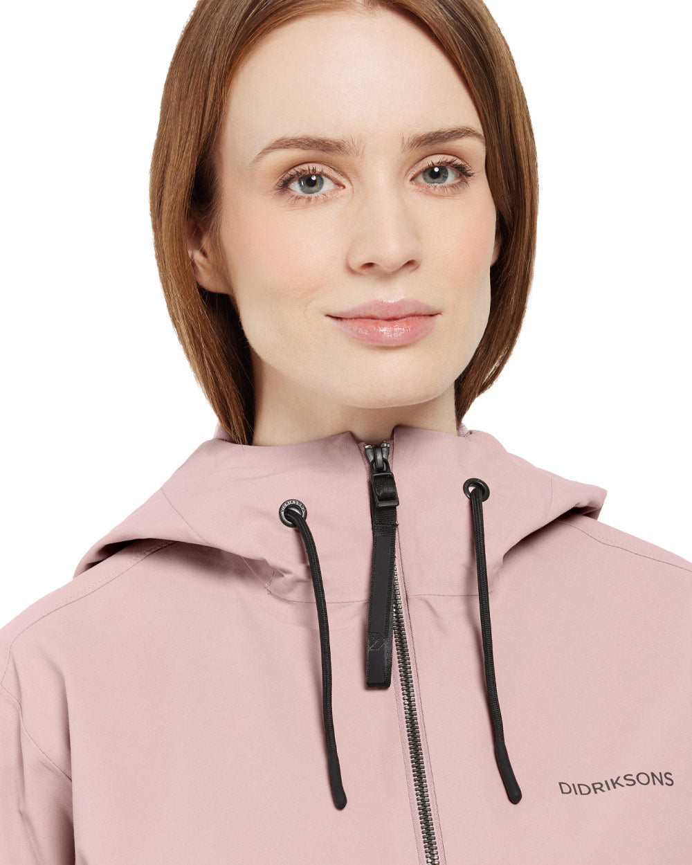 Oyster Lilac Coloured Didriksons Marta Womens Parka 3 On A White Background 