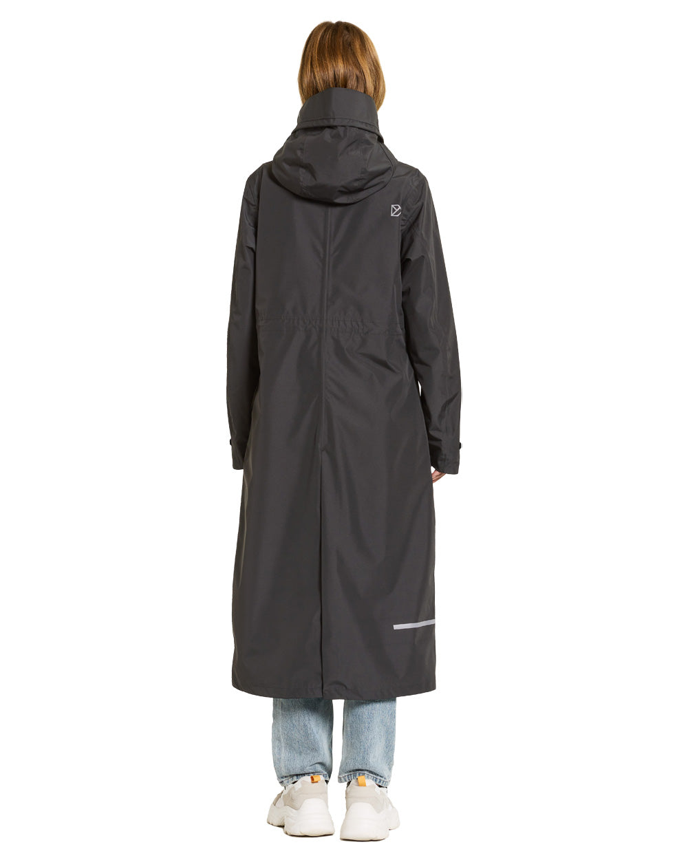 Black coloured Didriksons Nadja Parka on White background 