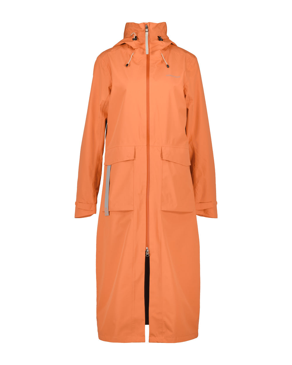 Faded Brique coloured Didriksons Nadja Parka on White background 