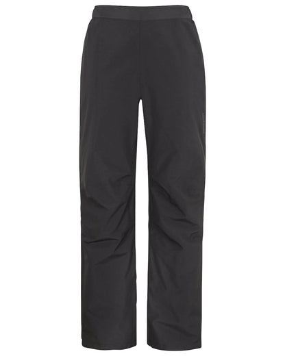 Dark Night black Coloured Didriksons Youth Nano Rain Pants On A White Background 