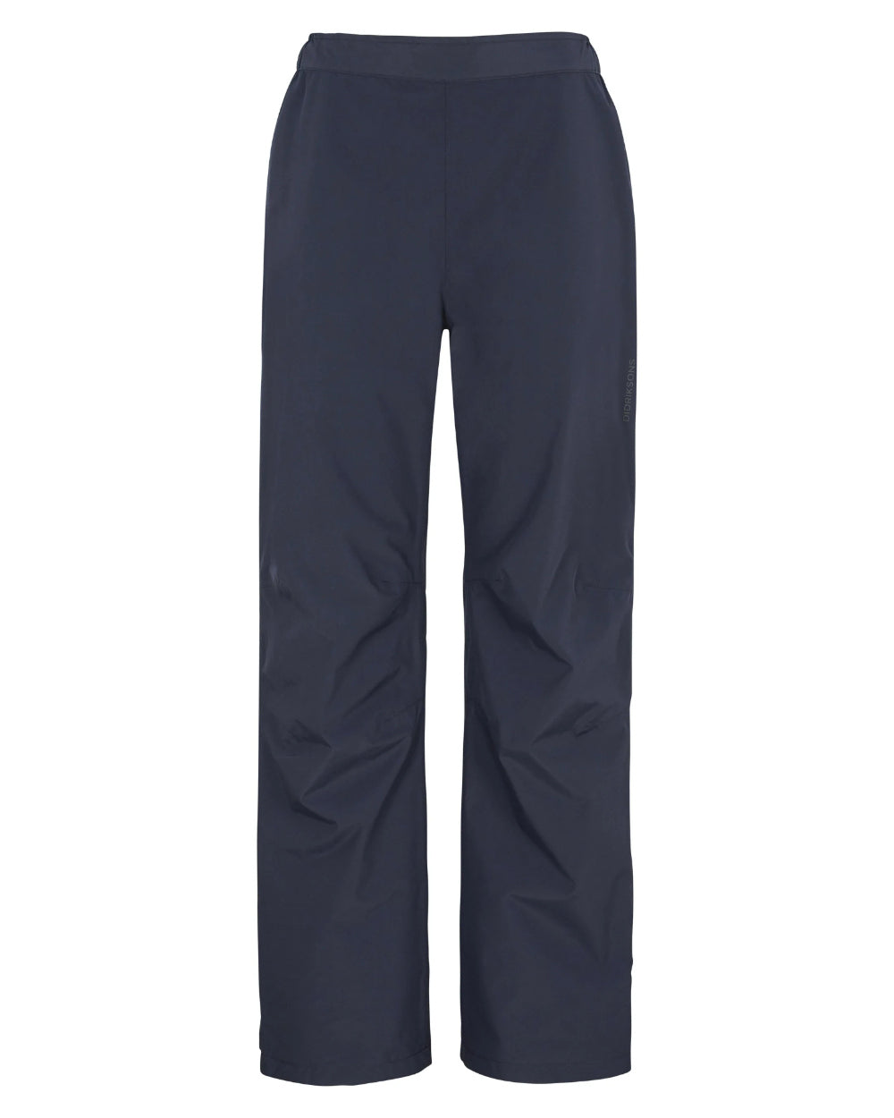 Dark Night Blue Coloured Didriksons Youth Nano Rain Pants On A White Background 