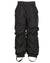 Black Coloured Didriksons Narvi Childrens Pant On A White Background #colour_black