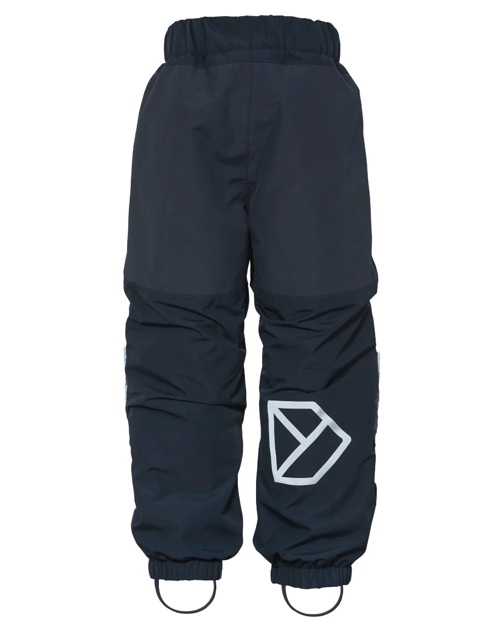 Navy Coloured Didriksons Narvi Childrens Pant On A White Background 