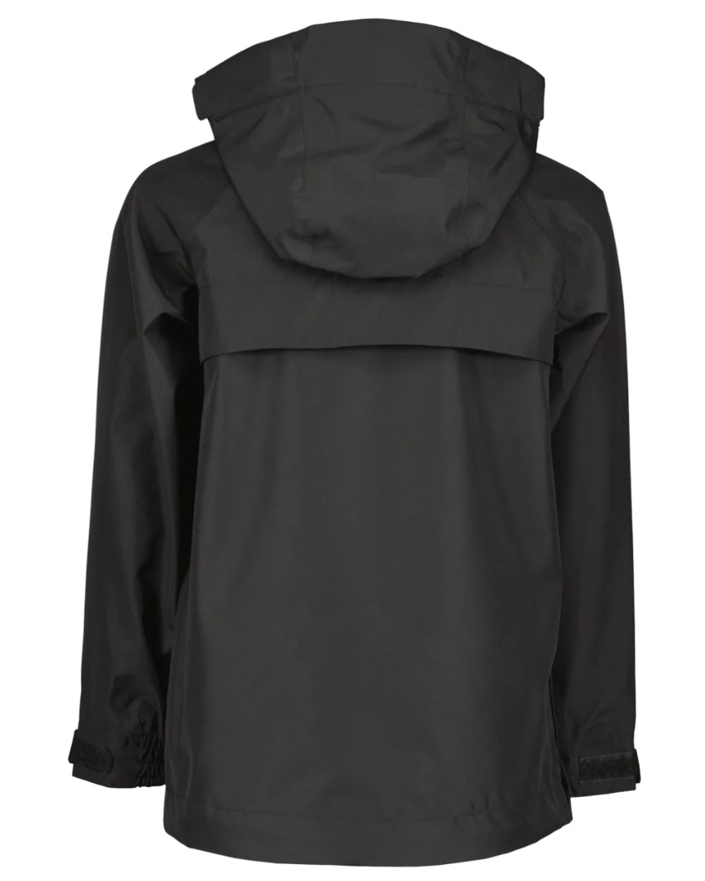 Black Coloured Didriksons Pi Childrens Anorak On A White Background 