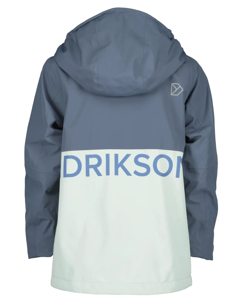 Pale Mint Coloured Didriksons Piko Childrens Jacket On A White Background 