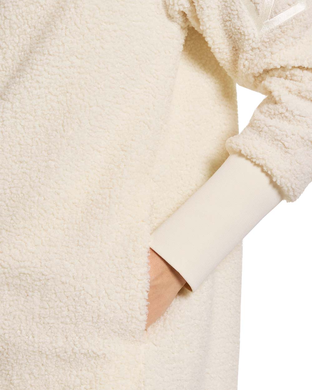 White Foam coloured Didriksons Full-Zip Jacket on White background 