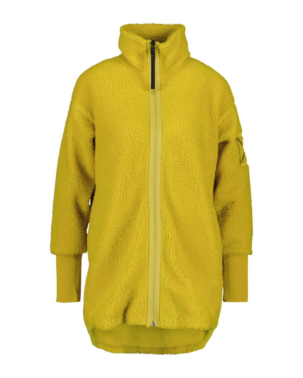 Yellow Bloom coloured Didriksons Full-Zip Jacket on White background 