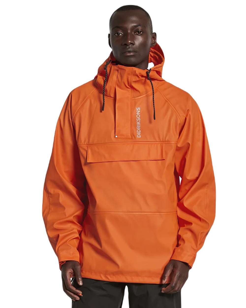 Flame Coloured Didriksons Slaghöken Unisex Anorak Galon® On A White Background 