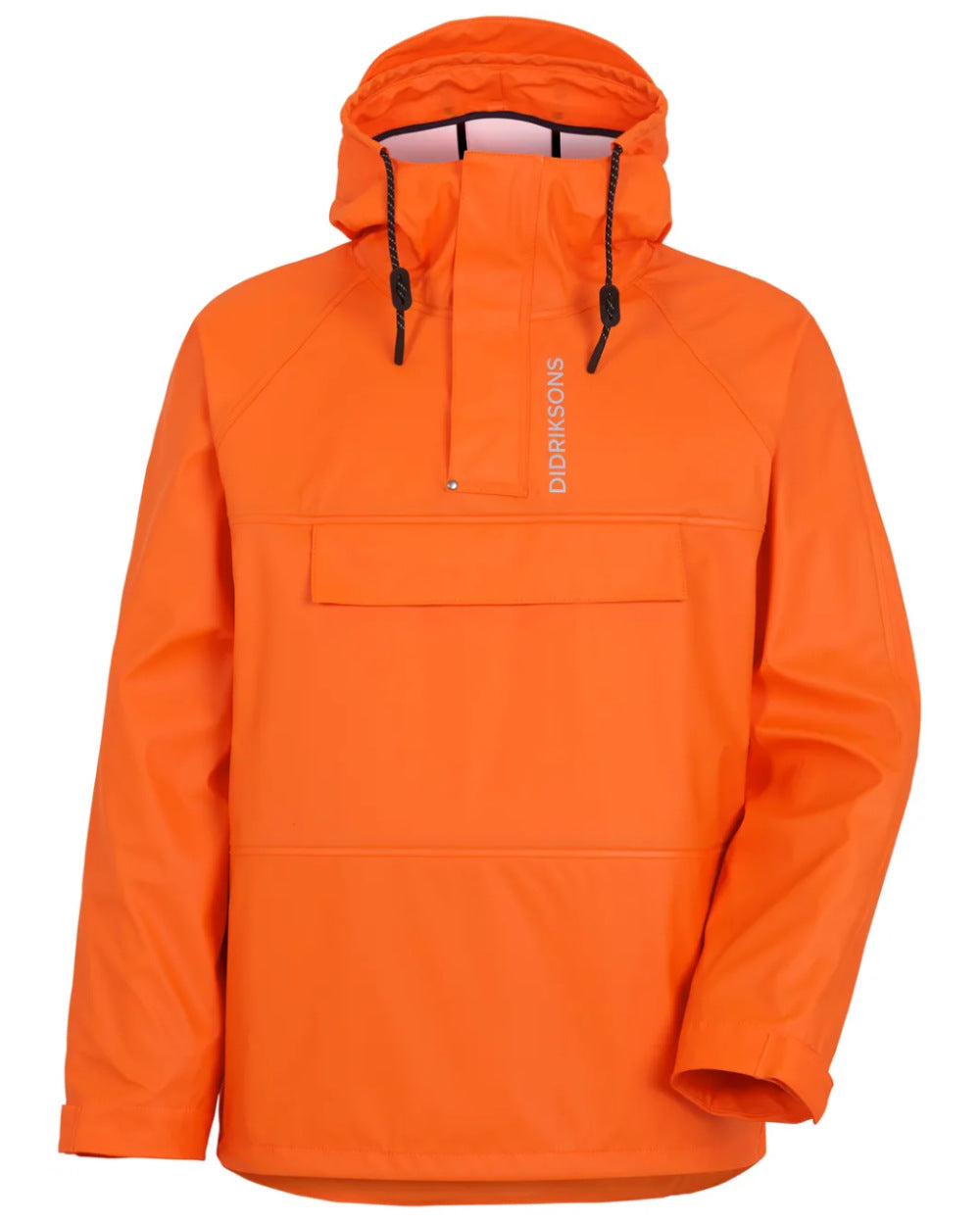 Flame Coloured Didriksons Slaghöken Unisex Anorak Galon® On A White Background 