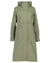 Dusty Olive coloured Didriksons Womens Parka on White background #colour_dusty-olive