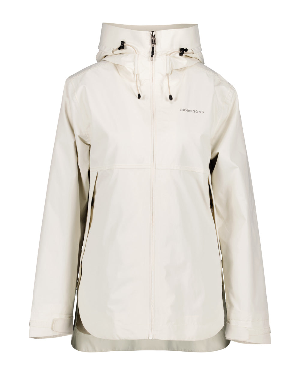 White Foam coloured Didriksons Tilde Womens Jacket on White background 