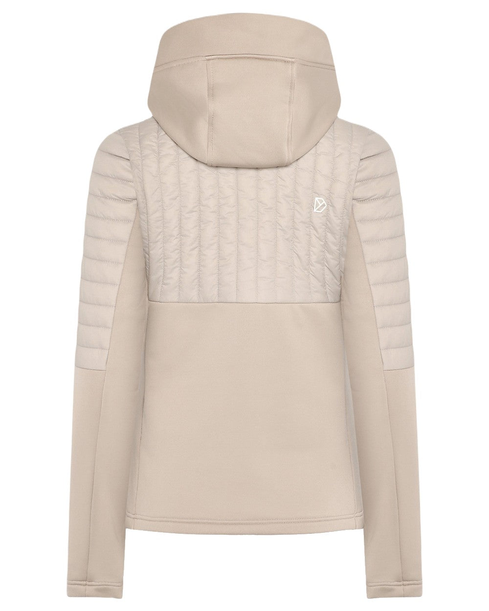 Beach Beige Coloured Didriksons Womens Annema Full Zip 6 on White Background
