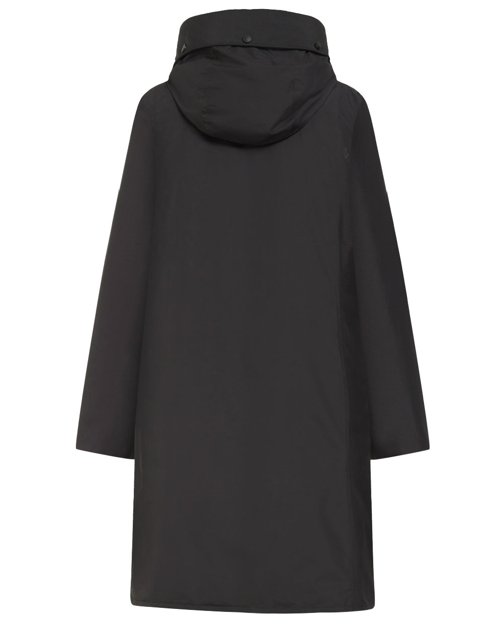 Black Coloured Didriksons Womens Elissa Parka On A White Background 