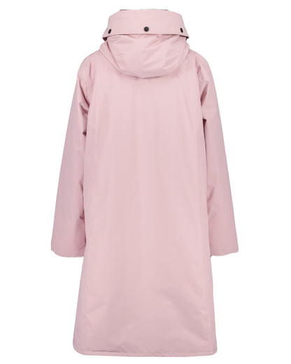 Oyster Lilac Coloured Didriksons Womens Elissa Parka On A White Background 