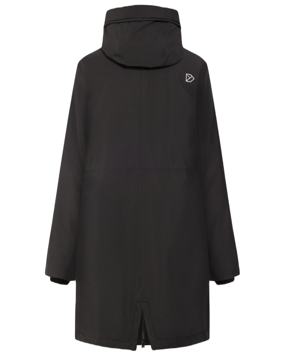 Black Coloured Didriksons Womens Fia Parka On A White Background 