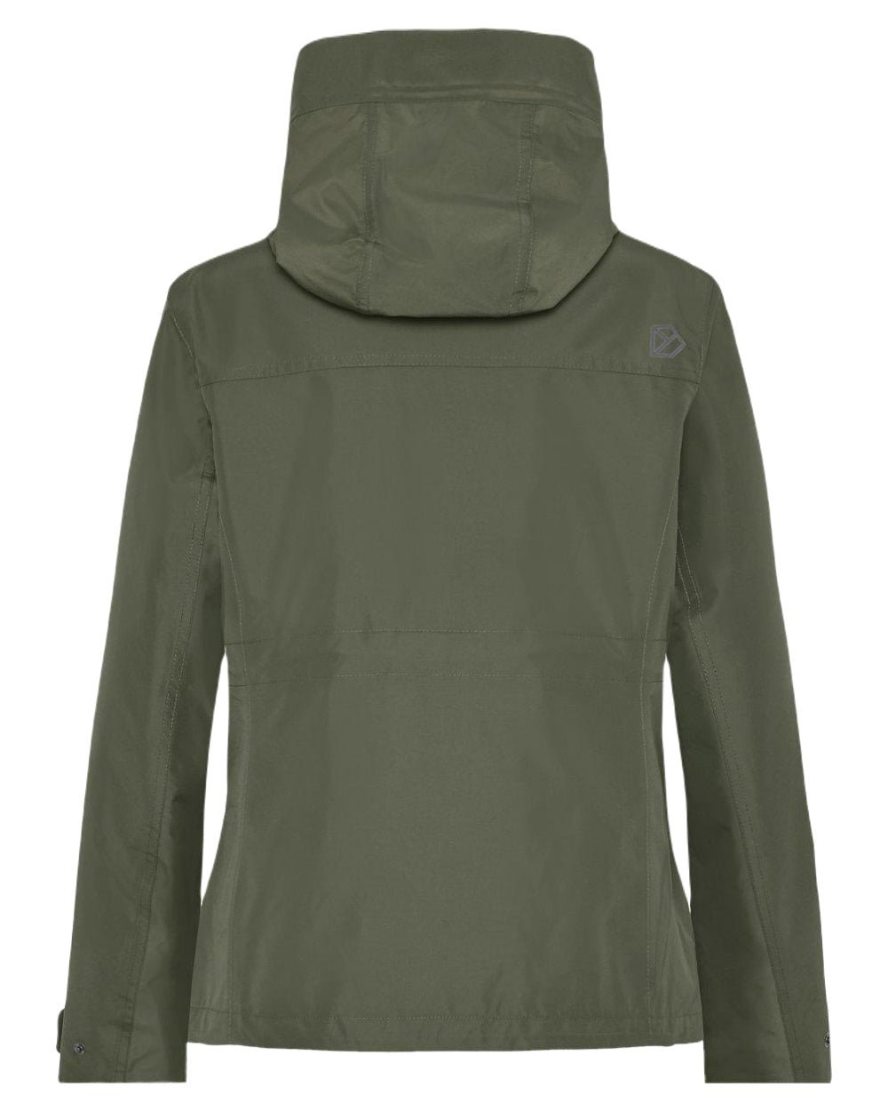 Deep Green Coloured Didriksons Womens Silja Jacket on White Background
