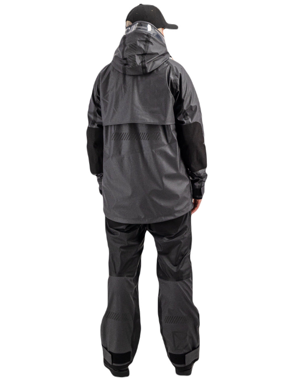 Coal Black Coloured Didriskons Element 2.0 Unisex Jacket On A White Background