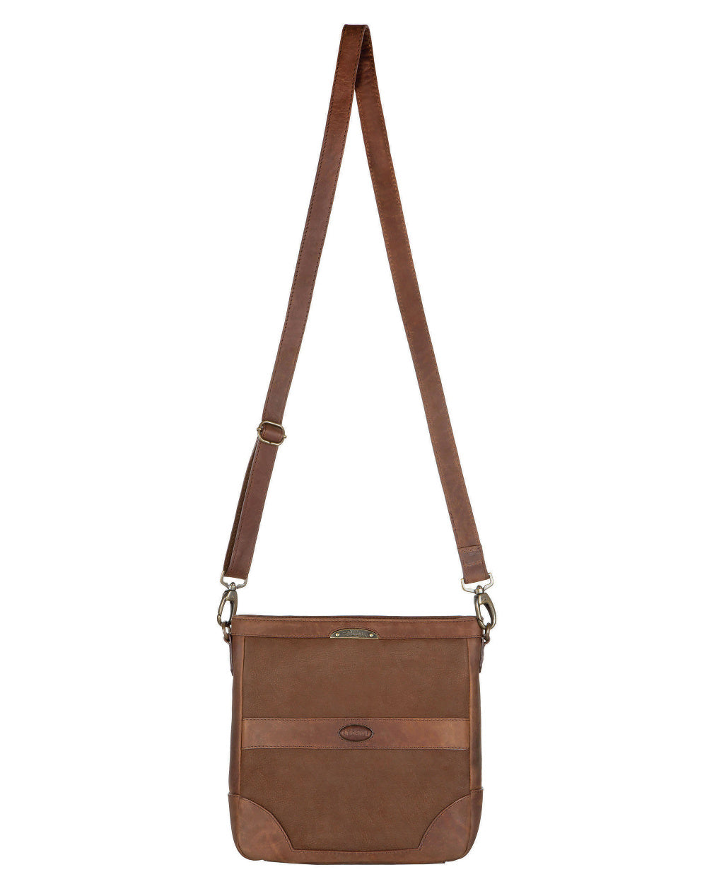 Walnut Coloured Dubarry Ardmore Ladies Cross Body Bag On A White Background