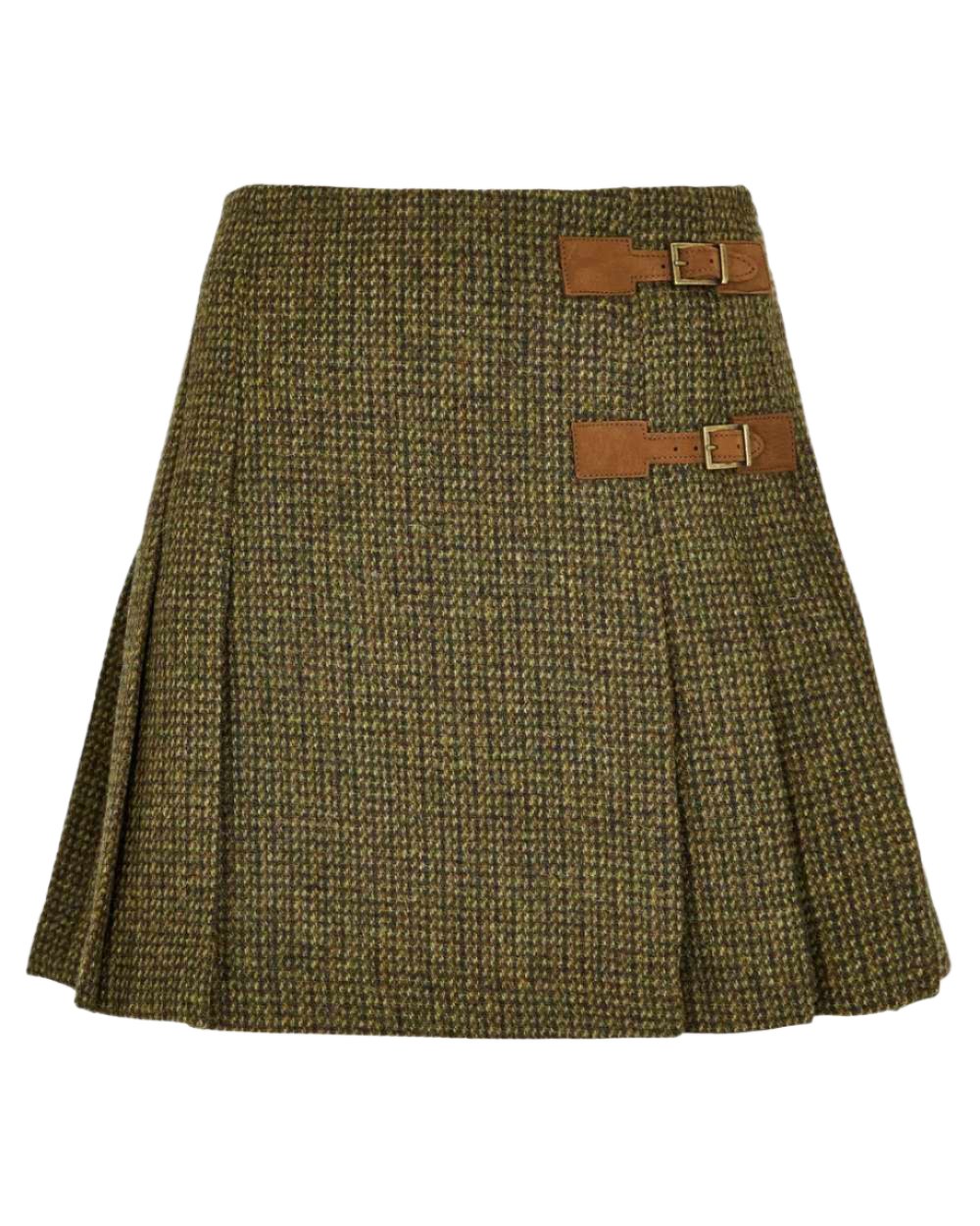 Heath Coloured Dubarry Blossom Tweed Skirt On A White Background