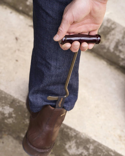 Dubarry Boot Hooks On A stairs Background