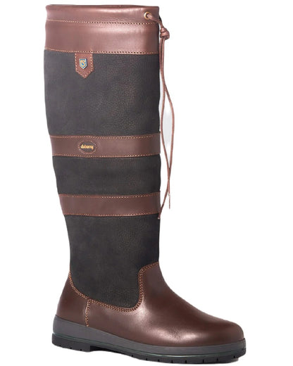 Black Brown Coloured Dubarry Galway Country Boots On A White Background 