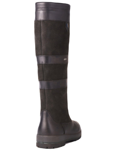 Black Coloured Dubarry Galway Country Boots On A White Background 