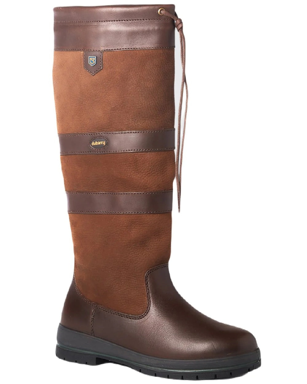 Walnut Coloured Dubarry Galway Country Boots On A White Background 