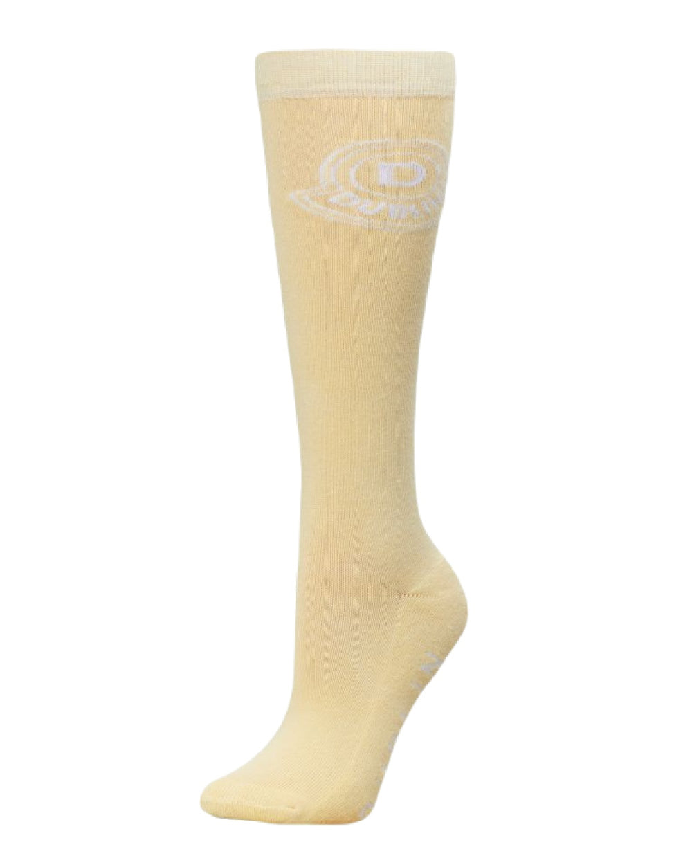 Butter Coloured Dublin Logo Socks On A White Background 