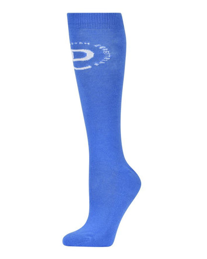 Coastal Blue Coloured Dublin Logo Socks On A White Background 