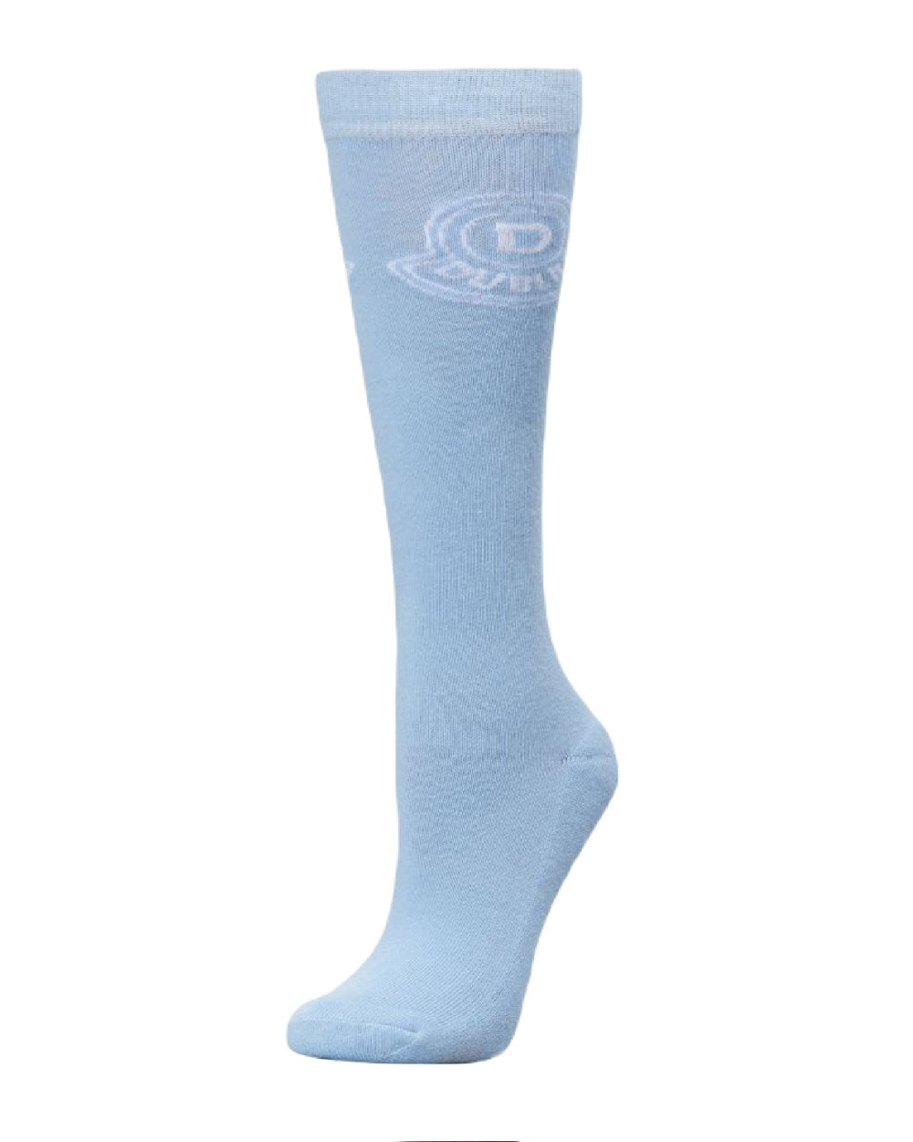 Ice Blue Coloured Dublin Logo Socks On A White Background 