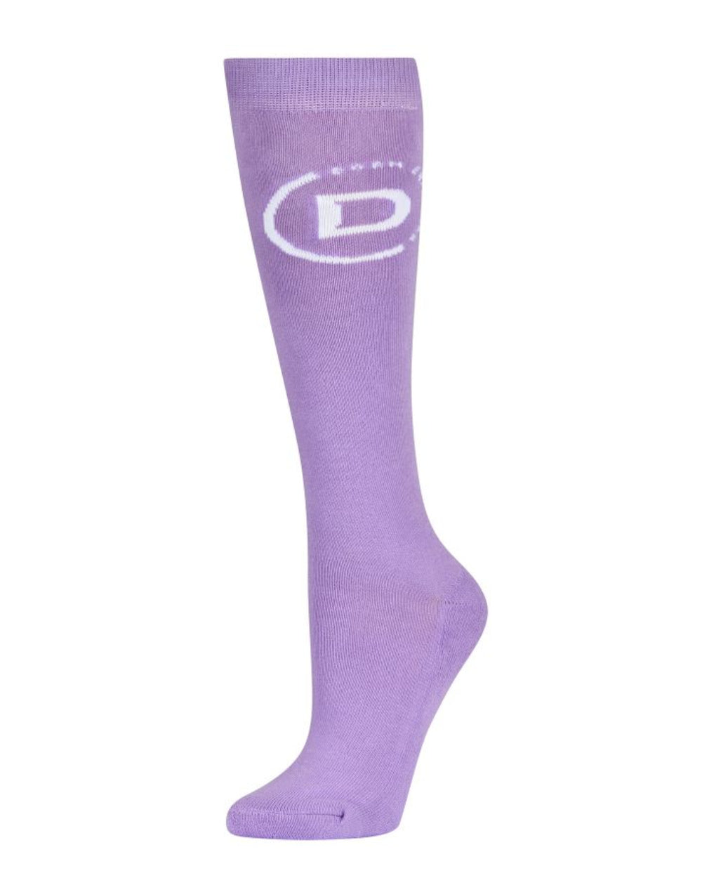 Mauve Coloured Dublin Logo Socks On A White Background 