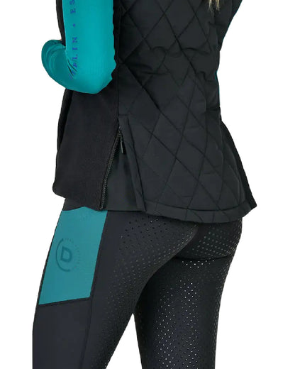 Black Coloured Dublin Quinn Quilted Bodywarmer On A White Background